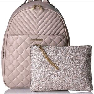 Aldo backpack purse with detachable clutch